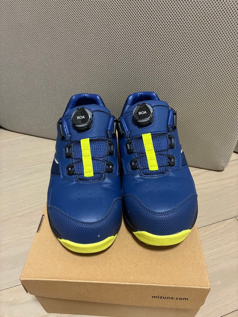 n*d様 最終値下げMizuno BOA安全靴 ネイビー/イエロー