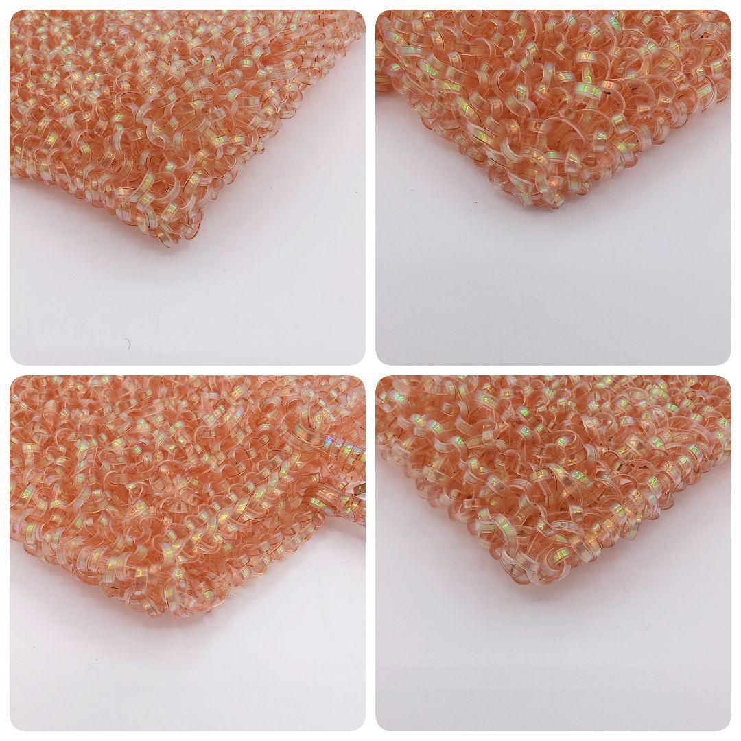 ANTEPRIMA アンテプリマ　ワイヤーバッグ　ビーズハンドバッグ オレンジ