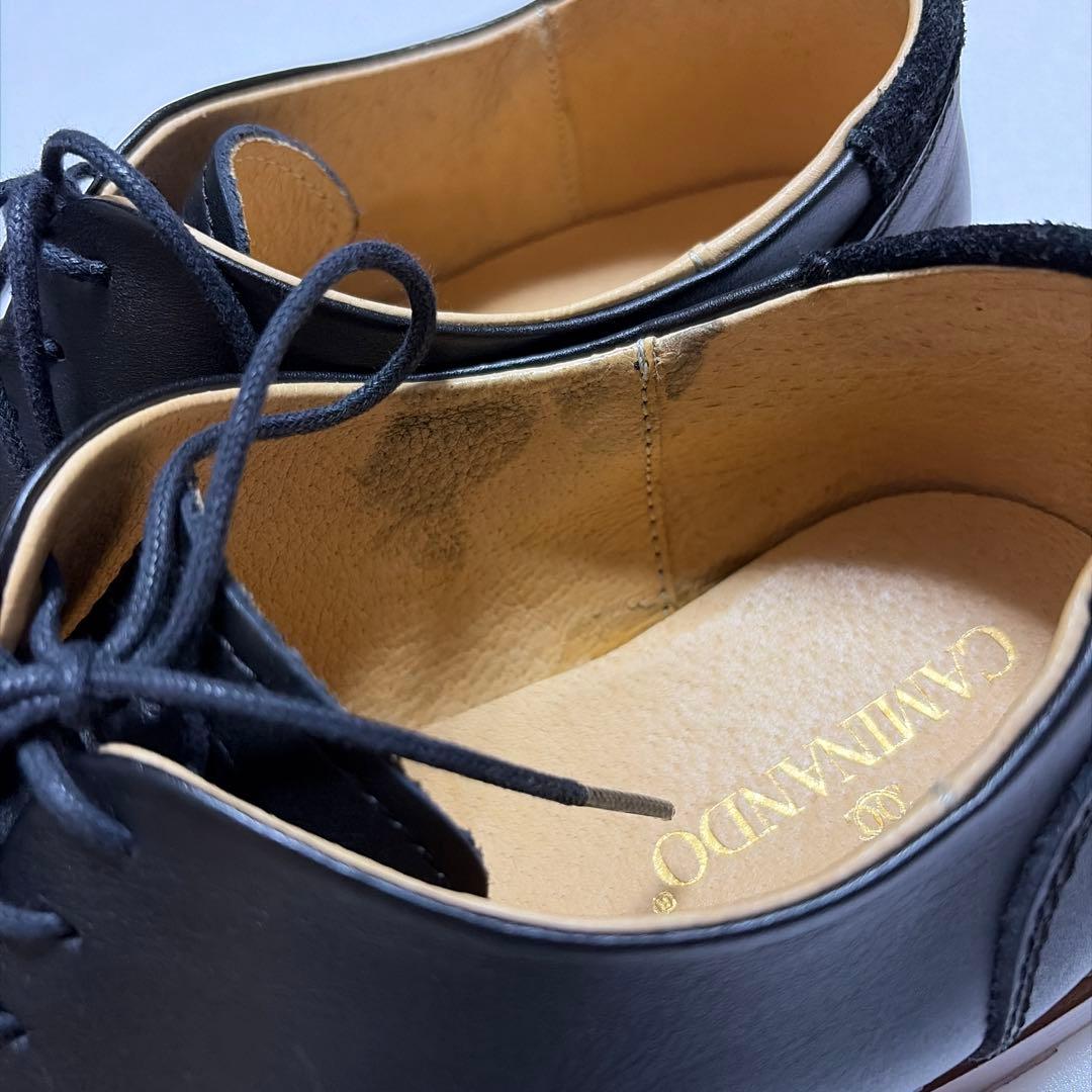 カミナンド CAMINANDO 27センチ　ブラック　レザーシューズ