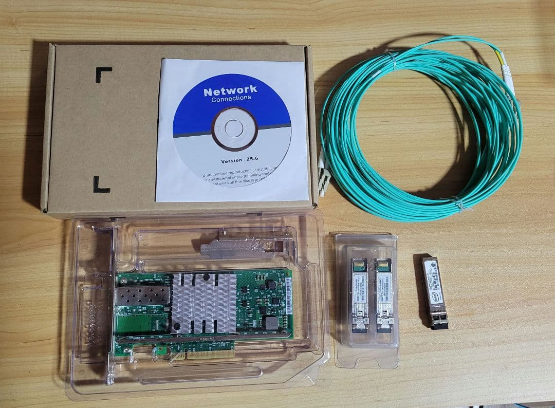 Mikrotik 10G SFP+モジュールとIntelモジュール