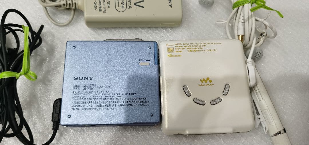 SONY MD WALKMAN MZ-R910 ブルー MZ-EH50 ホワイト