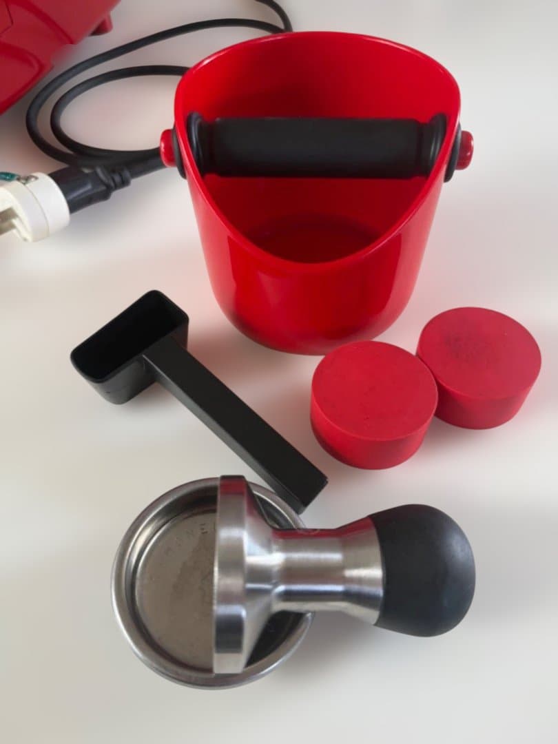 【美品】シモネリ オスカー1 レッド｜本格エスプレッソマシン｜ノックボックス付