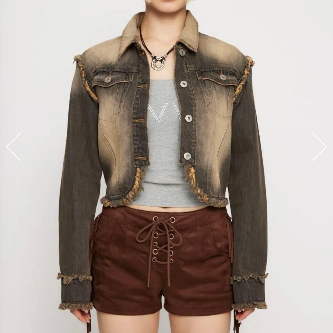 LAGUA GEM 再入荷待ちCUT OFF COMPACT デニムジャケット