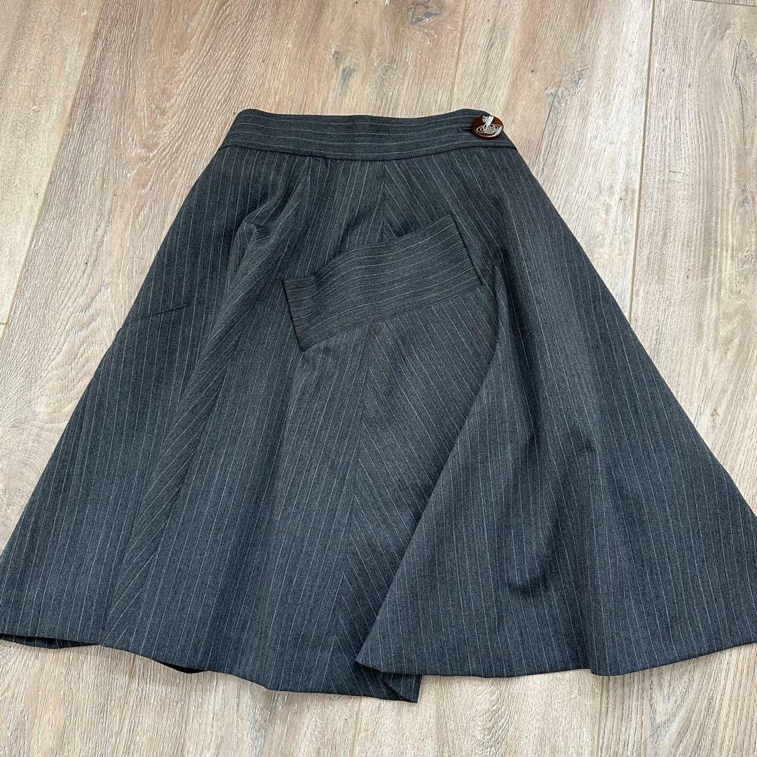 vivienne westwood RED LABEL ラップスカートストライプ