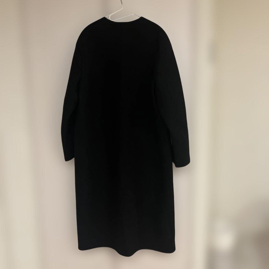 【極美品】ATON TOMORROWLAND別注 ウールメルトンノーカラーコート