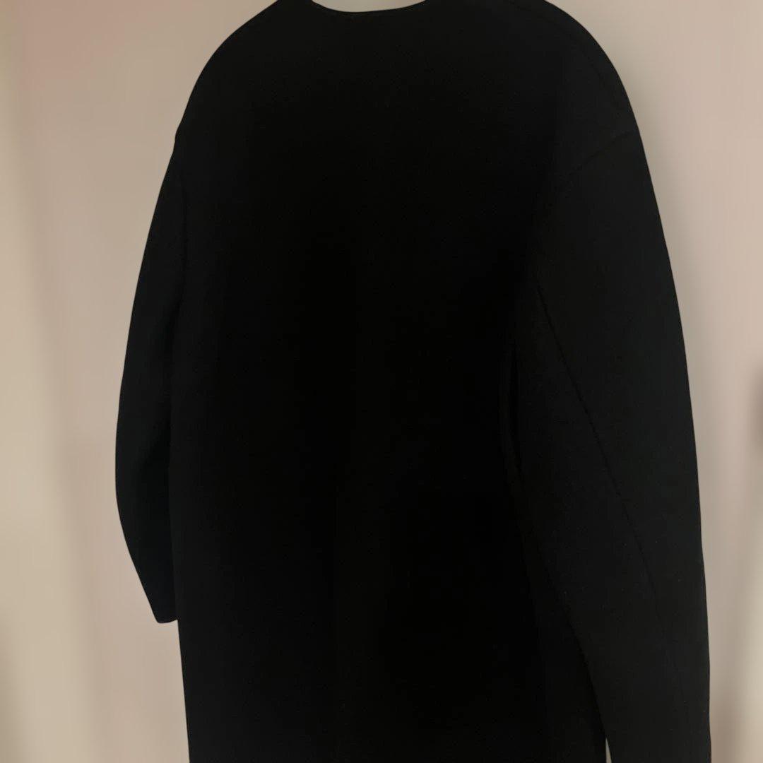 【極美品】ATON TOMORROWLAND別注 ウールメルトンノーカラーコート