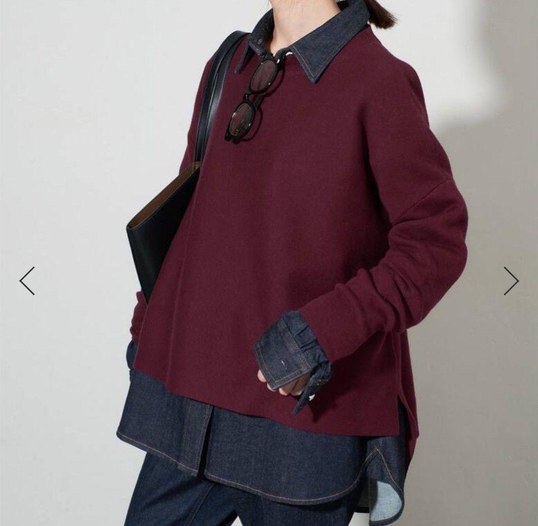 mecchi　新品未使用スローブイエナコットンダブルフェイスプルオーバー