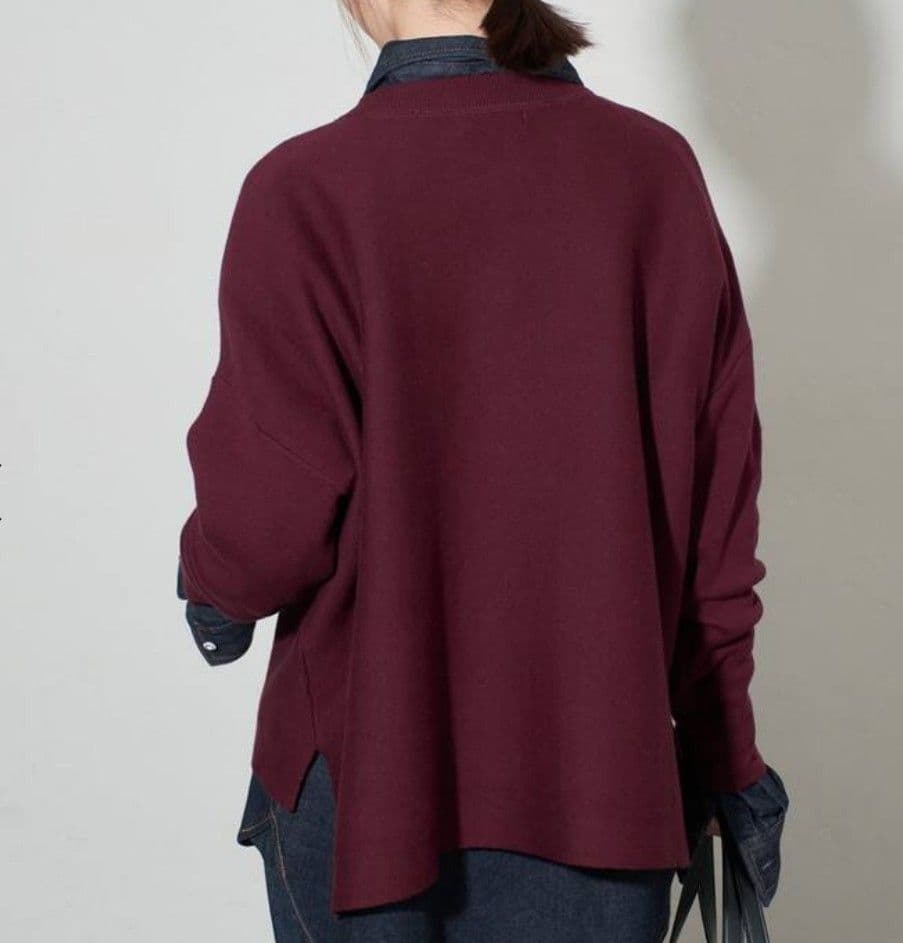 mecchi　新品未使用スローブイエナコットンダブルフェイスプルオーバー