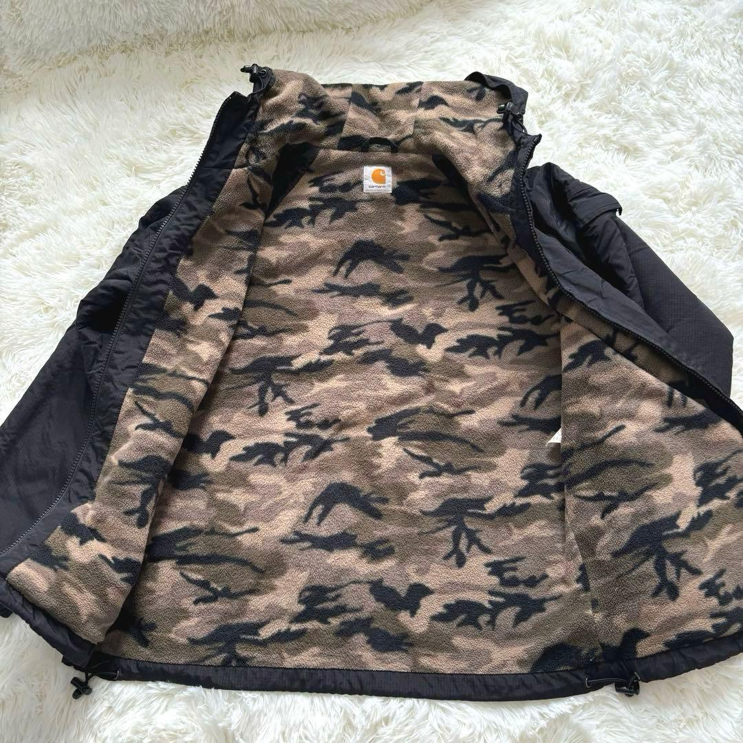 【Carhartt】 マウンテンパーカー 迷彩　ナイロンジャケット　フリース