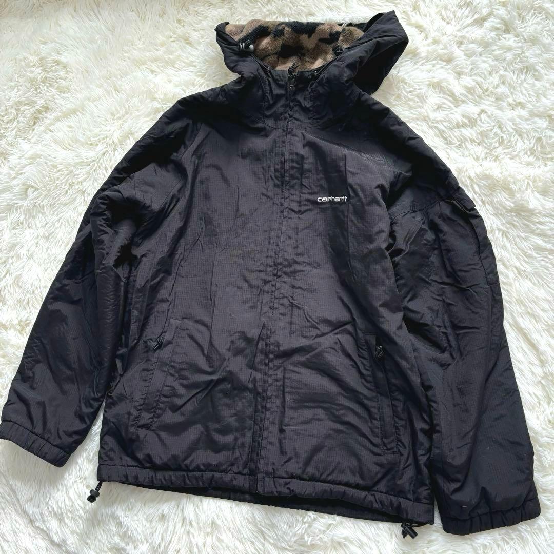 【Carhartt】 マウンテンパーカー 迷彩　ナイロンジャケット　フリース