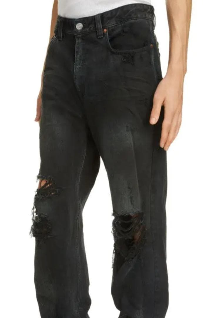 パンツ Balenciaga Destroyed Knee Baggy Jeans S