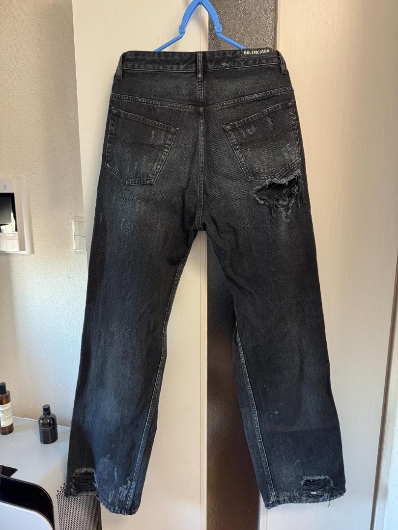 パンツ Balenciaga Destroyed Knee Baggy Jeans S