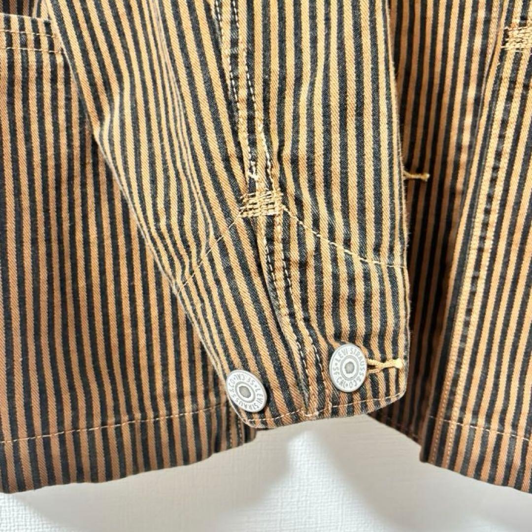 Levi's Red ヒッコリーカバーオール オーバーオール セットアップ 茶色