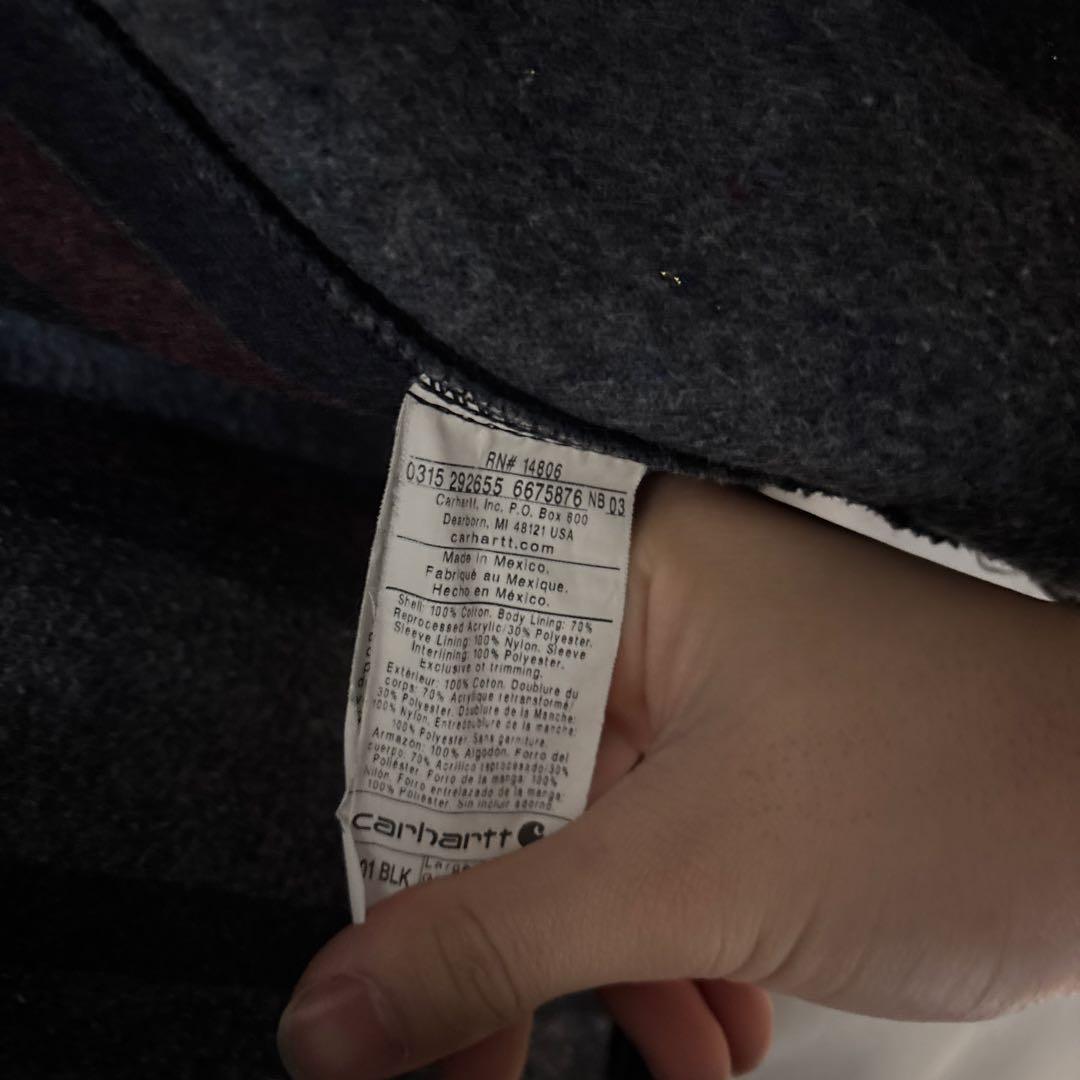 こ*ん様 Carhartt ミシガンチョアコート ブラックL 極美品 メキシコ製