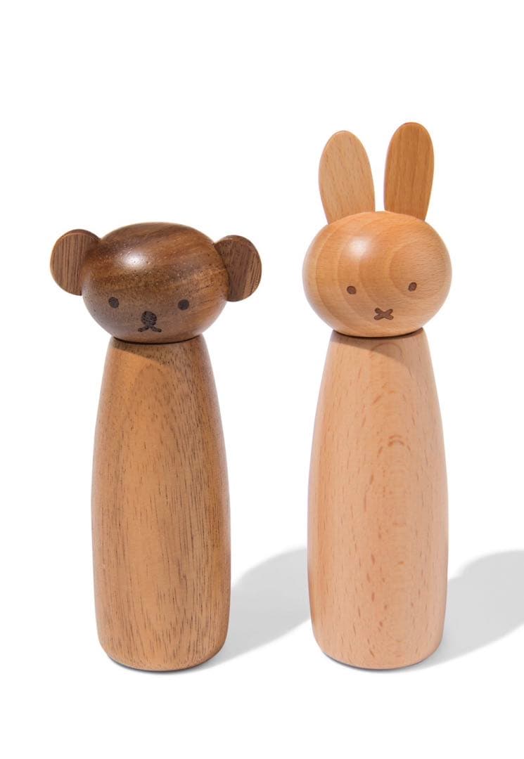 【日本未発売】ミッフィー　ボリス 木製　ペッパー　ソルトミル　2点セット