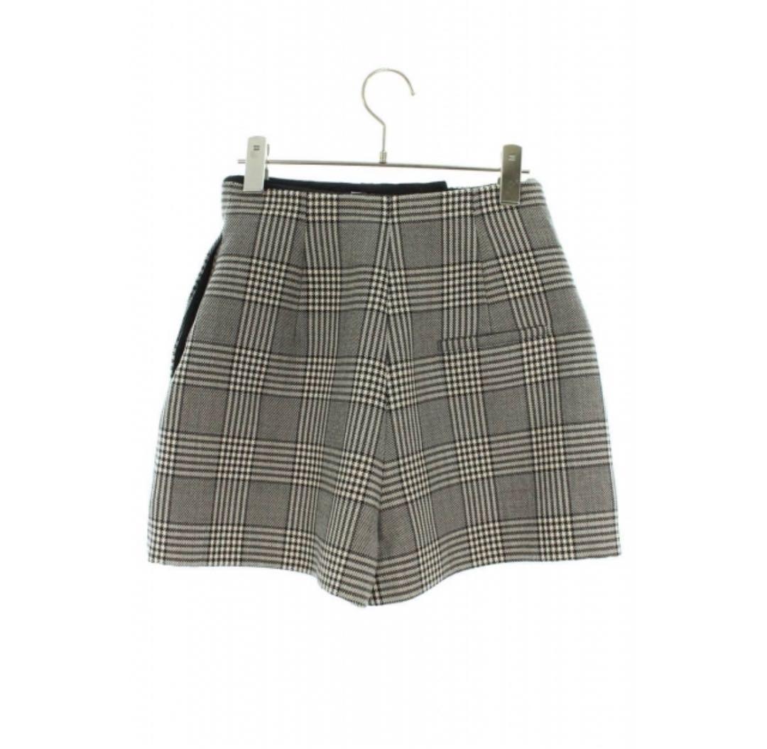 Christian Dior チェック柄 ハイウエストショートパンツ