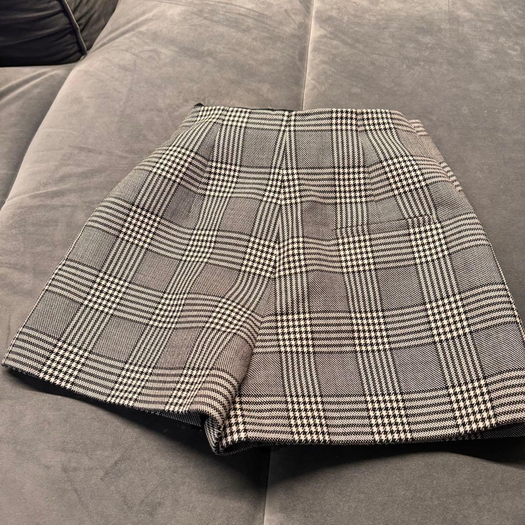 Christian Dior チェック柄 ハイウエストショートパンツ