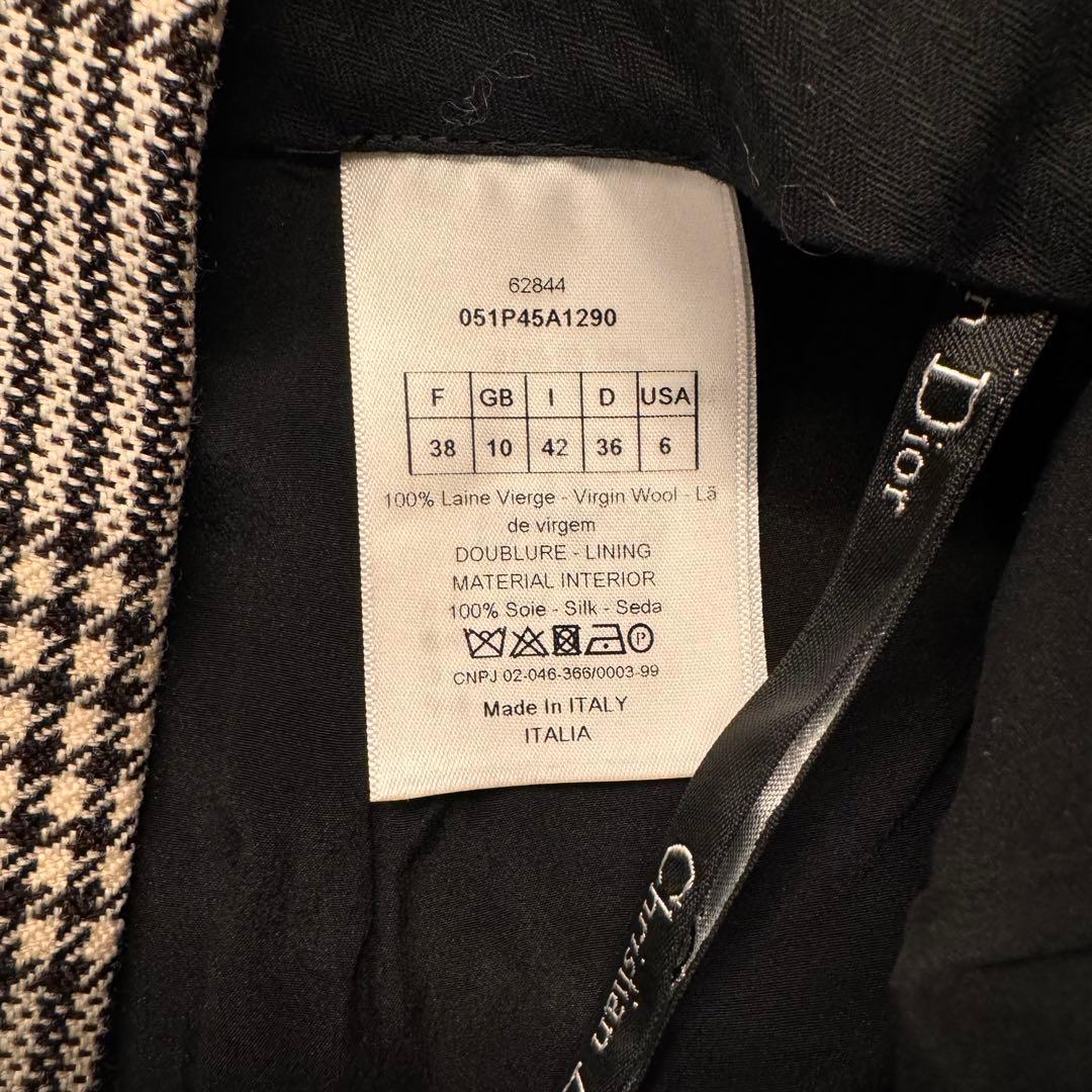 Christian Dior チェック柄 ハイウエストショートパンツ