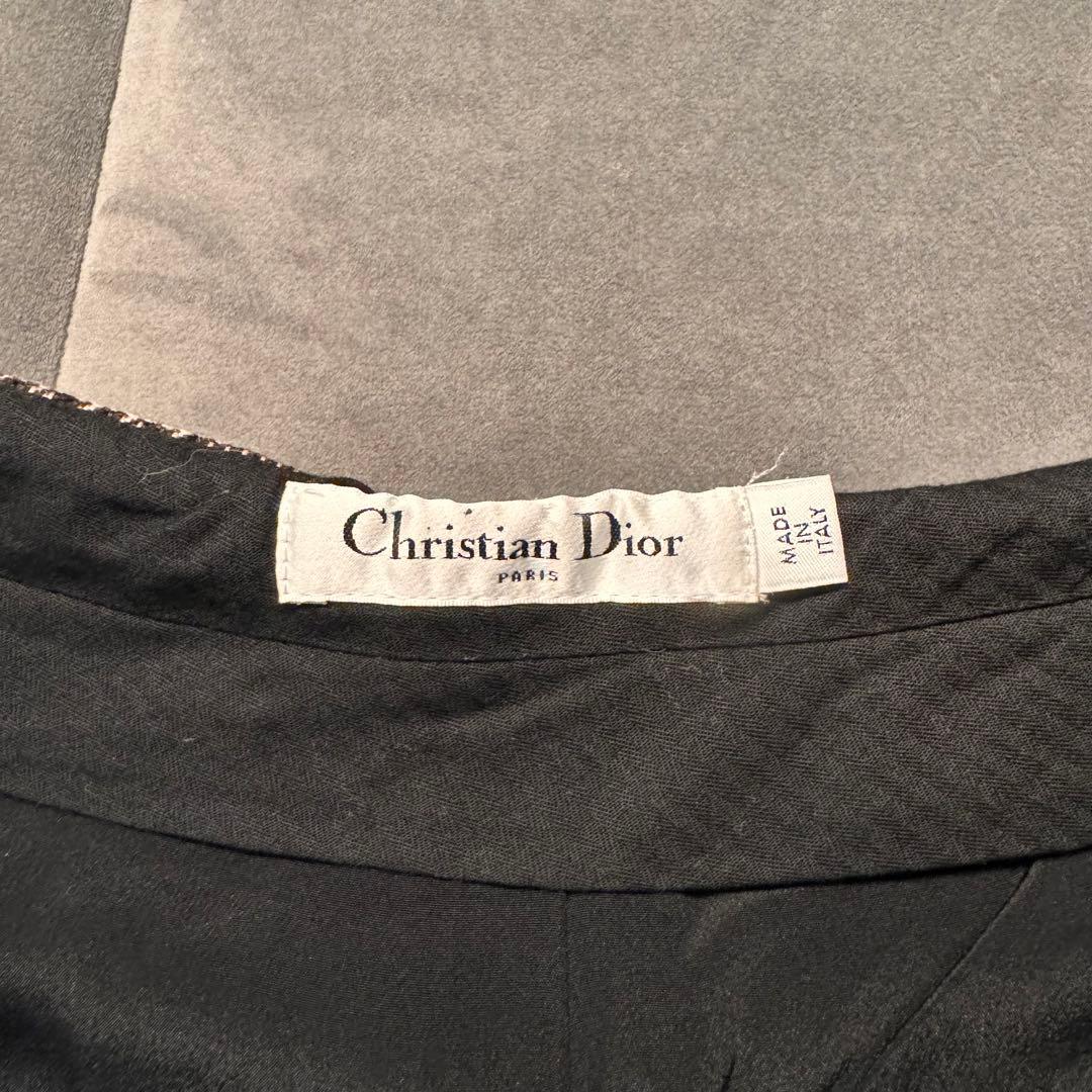 Christian Dior チェック柄 ハイウエストショートパンツ