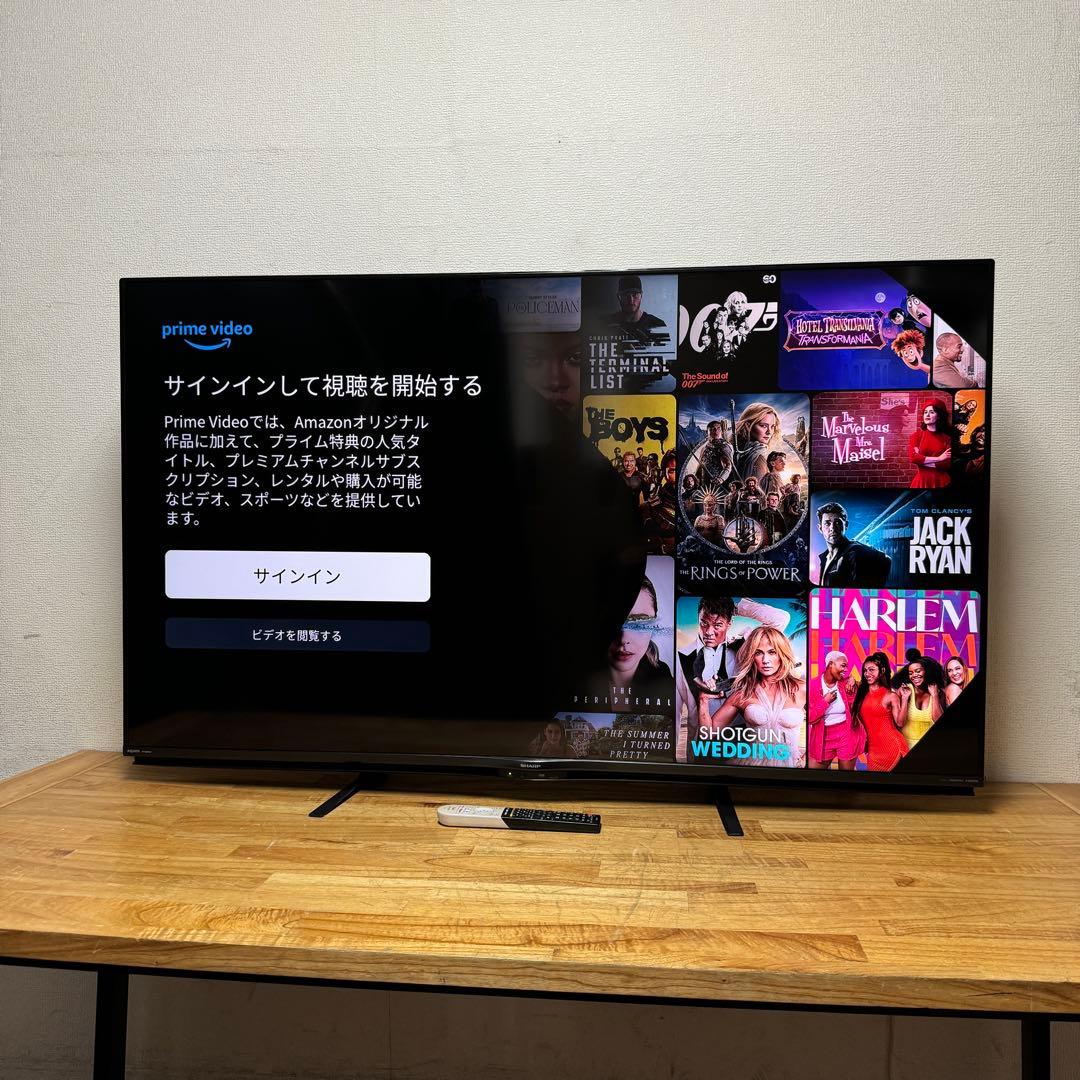 シャープ 60V型 4K 液晶テレビ Android TV 4T-C60AJ1