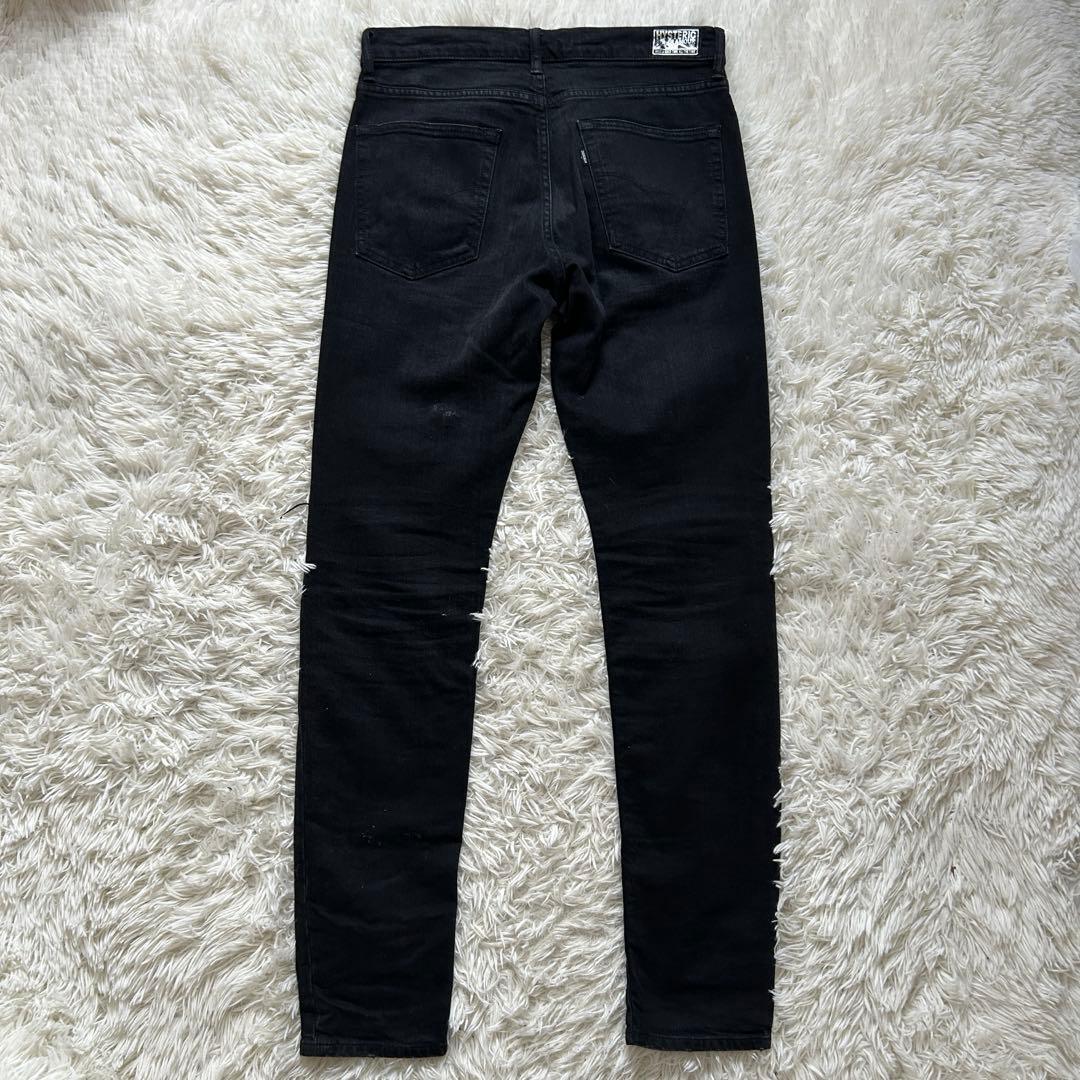 ヒステリックグラマー　デニムパンツ　ヴィンテージ加工　ブラック　W31 L32
