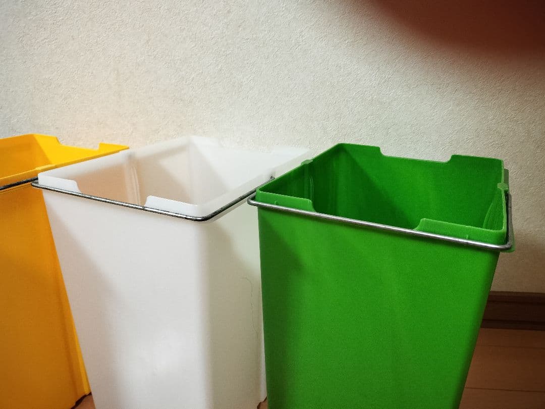 スチール製ダストボックス 2×2段 スリム大容量　ゴミ分別