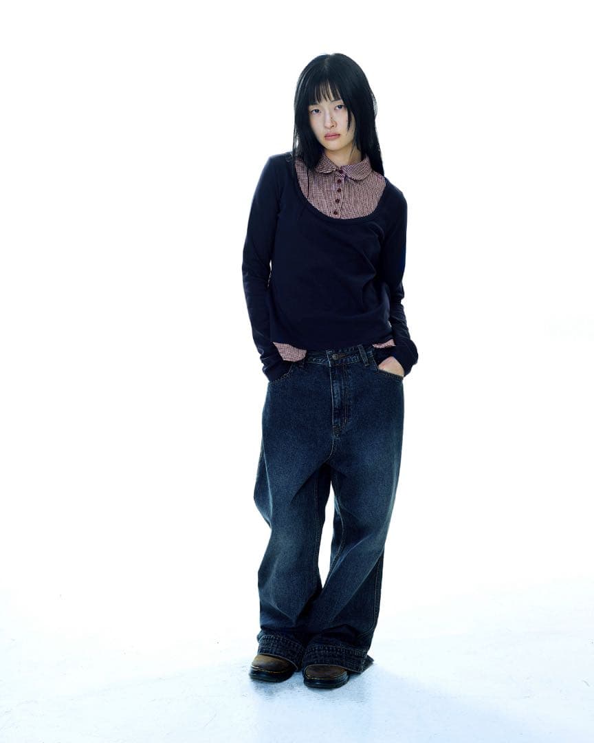 【新品未使用】COYSEIO ブラウスドッキング長袖カットソー