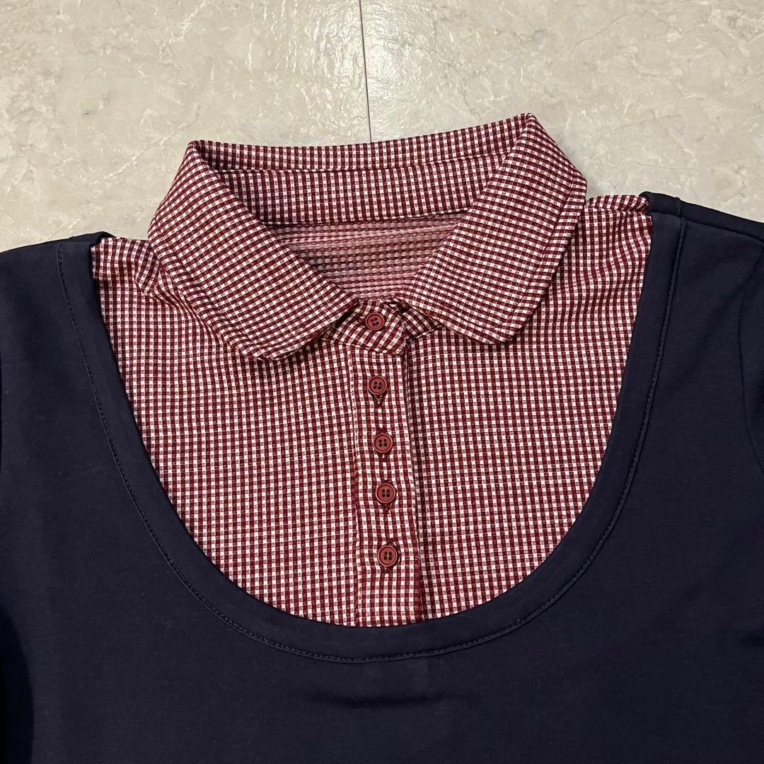 【新品未使用】COYSEIO ブラウスドッキング長袖カットソー