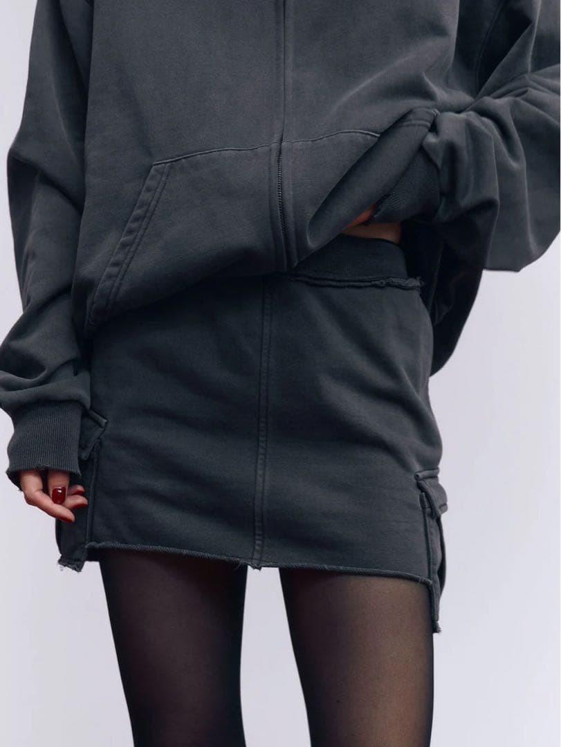 josemoon オーバーダイミニスカート　OVERDYE MINI SKIRT