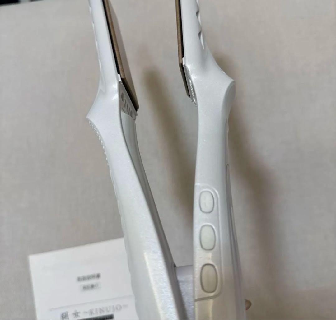 KINUJO LM-125 ストレートヘアアイロン パールホワイト