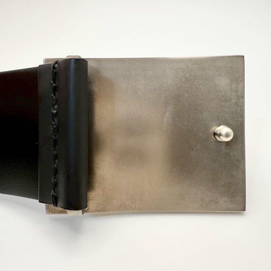 【美品】Dior Homme ブラックレザーベルト