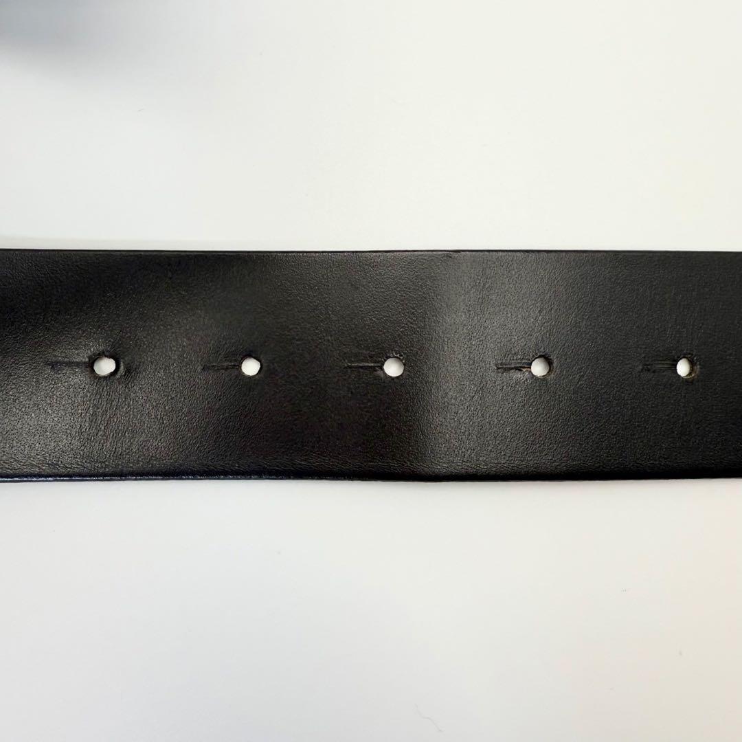 【美品】Dior Homme ブラックレザーベルト
