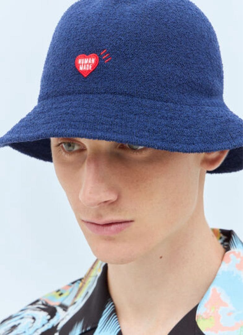 帽子 HUMAN MADE Pile Bucket Hat \"navy\"
