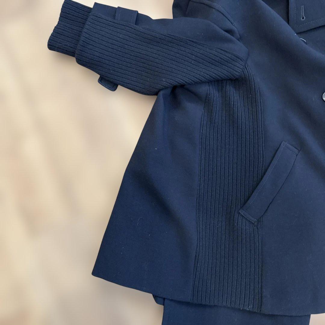 レリアン　ホワイトレーベル11号　近年タグ　濃紺　ウールのピーコート　冬