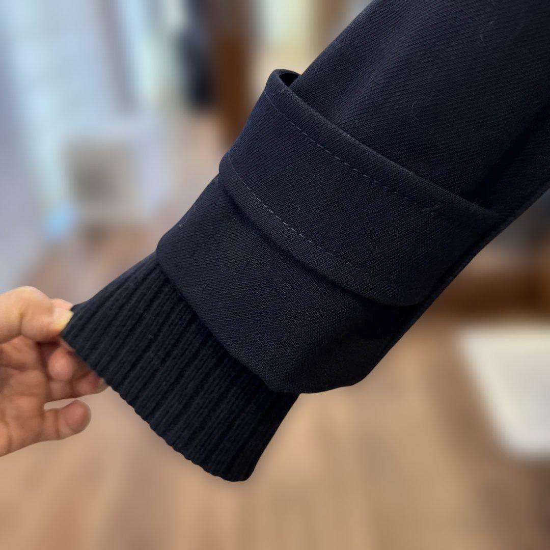 レリアン　ホワイトレーベル11号　近年タグ　濃紺　ウールのピーコート　冬