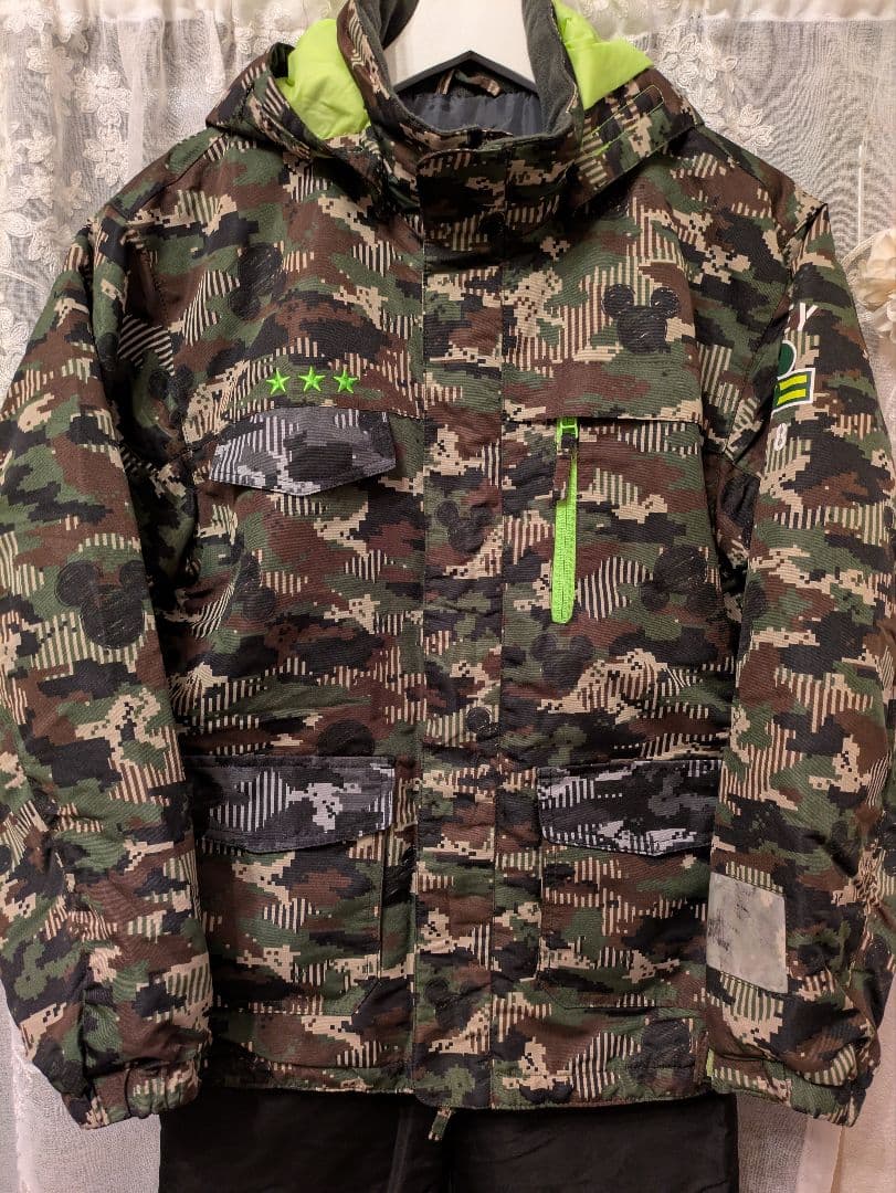 MENSスキーウェアーMickey＆迷彩柄