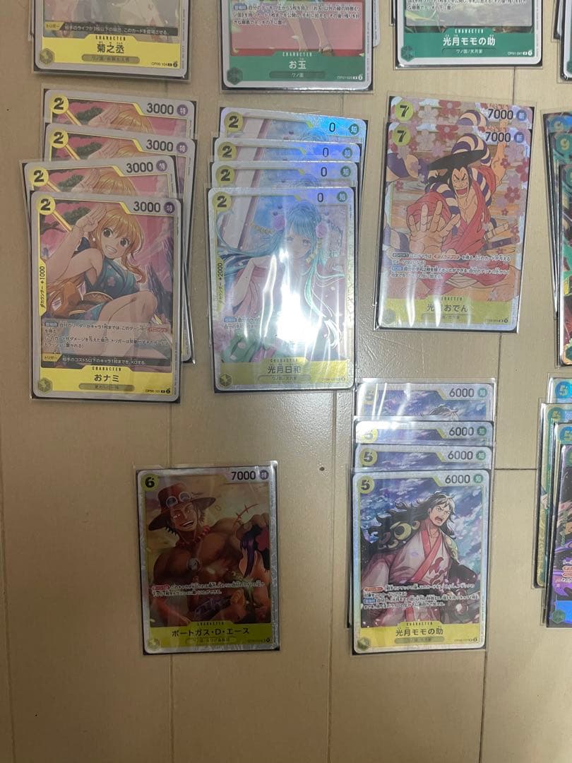 ワンピースカード。和の国デッキパーツ！！48枚まとめ売り！どんカード10枚