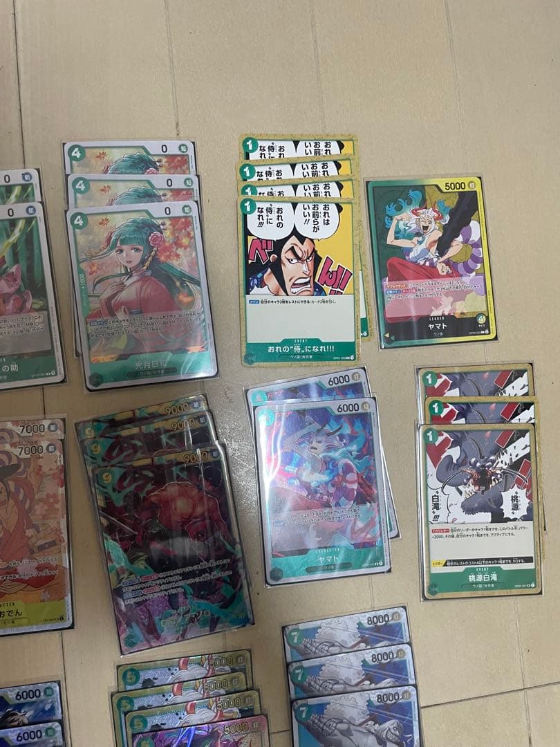 ワンピースカード。和の国デッキパーツ！！48枚まとめ売り！どんカード10枚