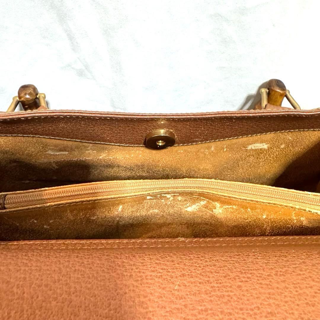 GUCCI レトロ ハンドバッグ バンブーハンドル 90s