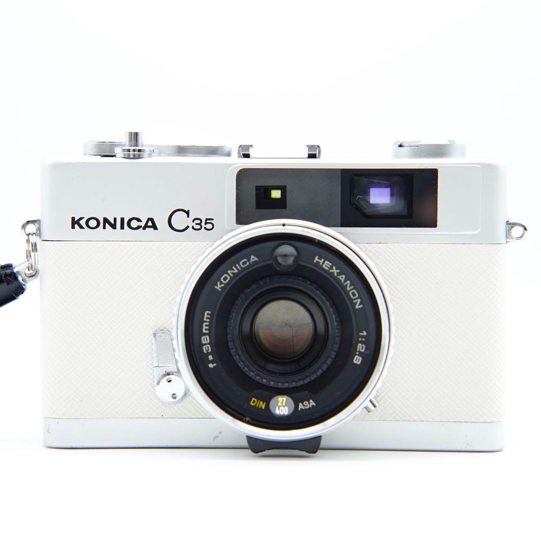 【清掃・動作確認済み＊革張り替え＊試写あり】人気！Konica C35