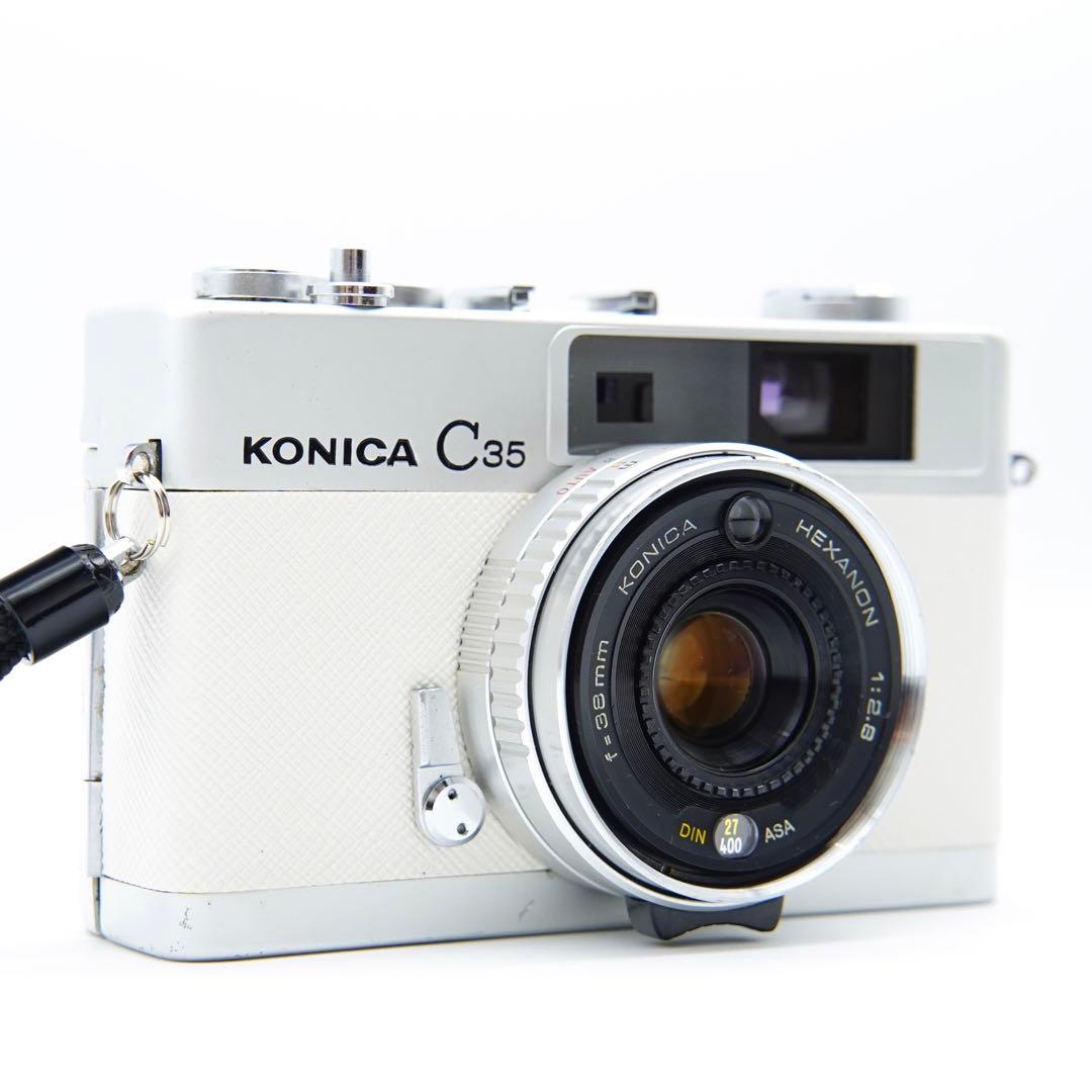 【清掃・動作確認済み＊革張り替え＊試写あり】人気！Konica C35