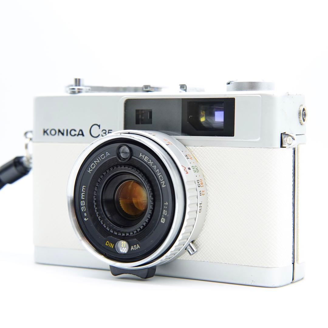 【清掃・動作確認済み＊革張り替え＊試写あり】人気！Konica C35
