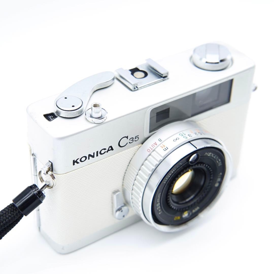 【清掃・動作確認済み＊革張り替え＊試写あり】人気！Konica C35