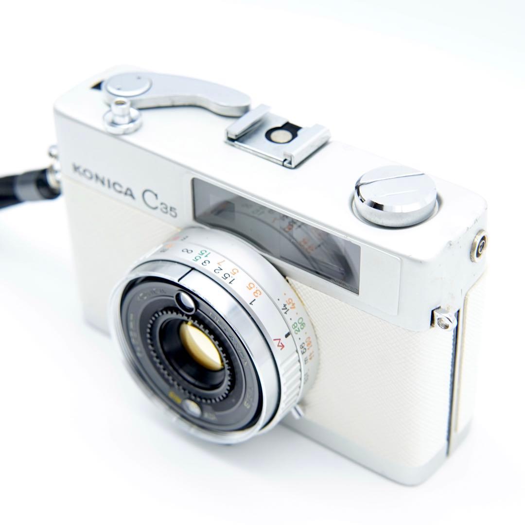 【清掃・動作確認済み＊革張り替え＊試写あり】人気！Konica C35