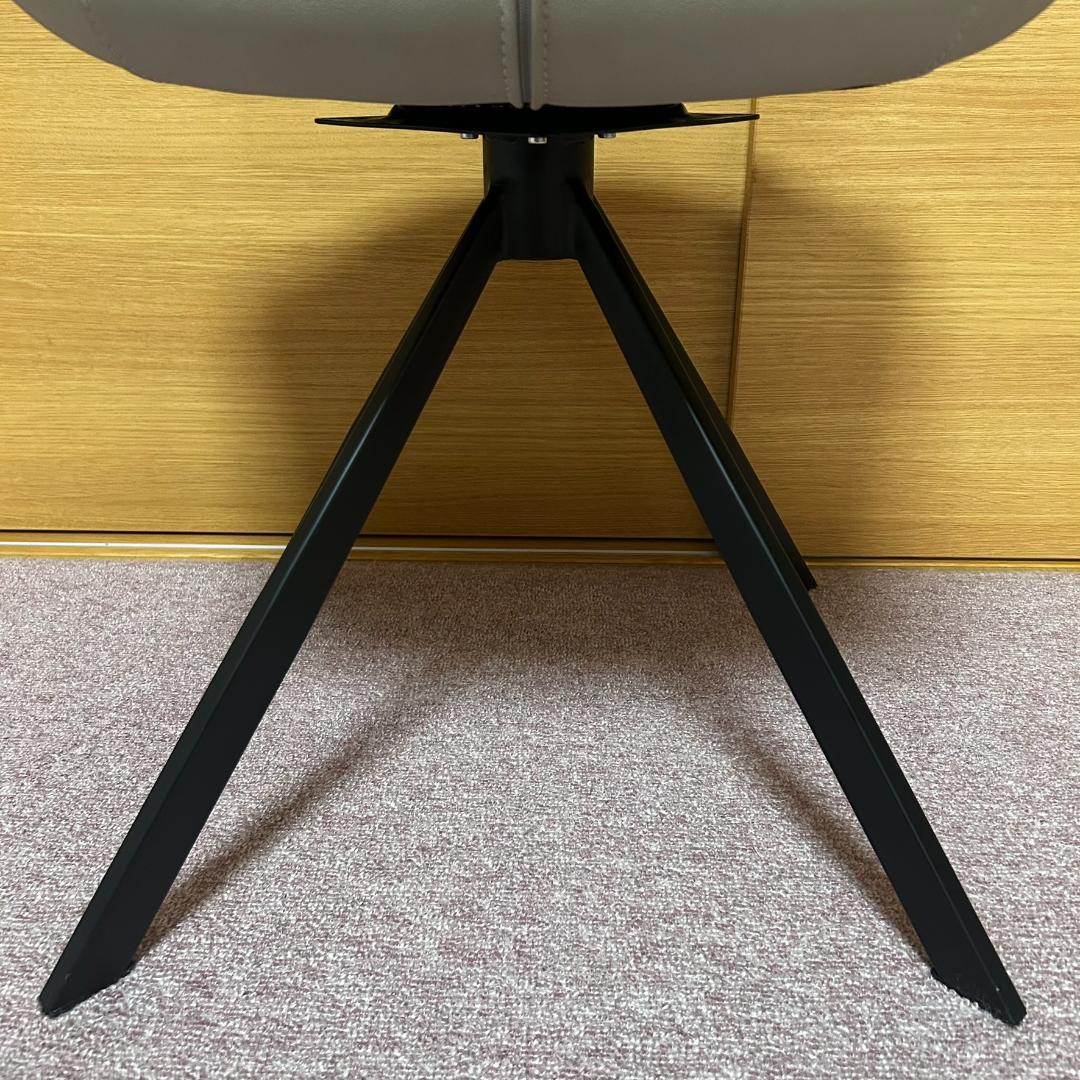 ②SongDream　VIOLA　ヴィオラ　PUレザー　回転式　ダイニングチェア