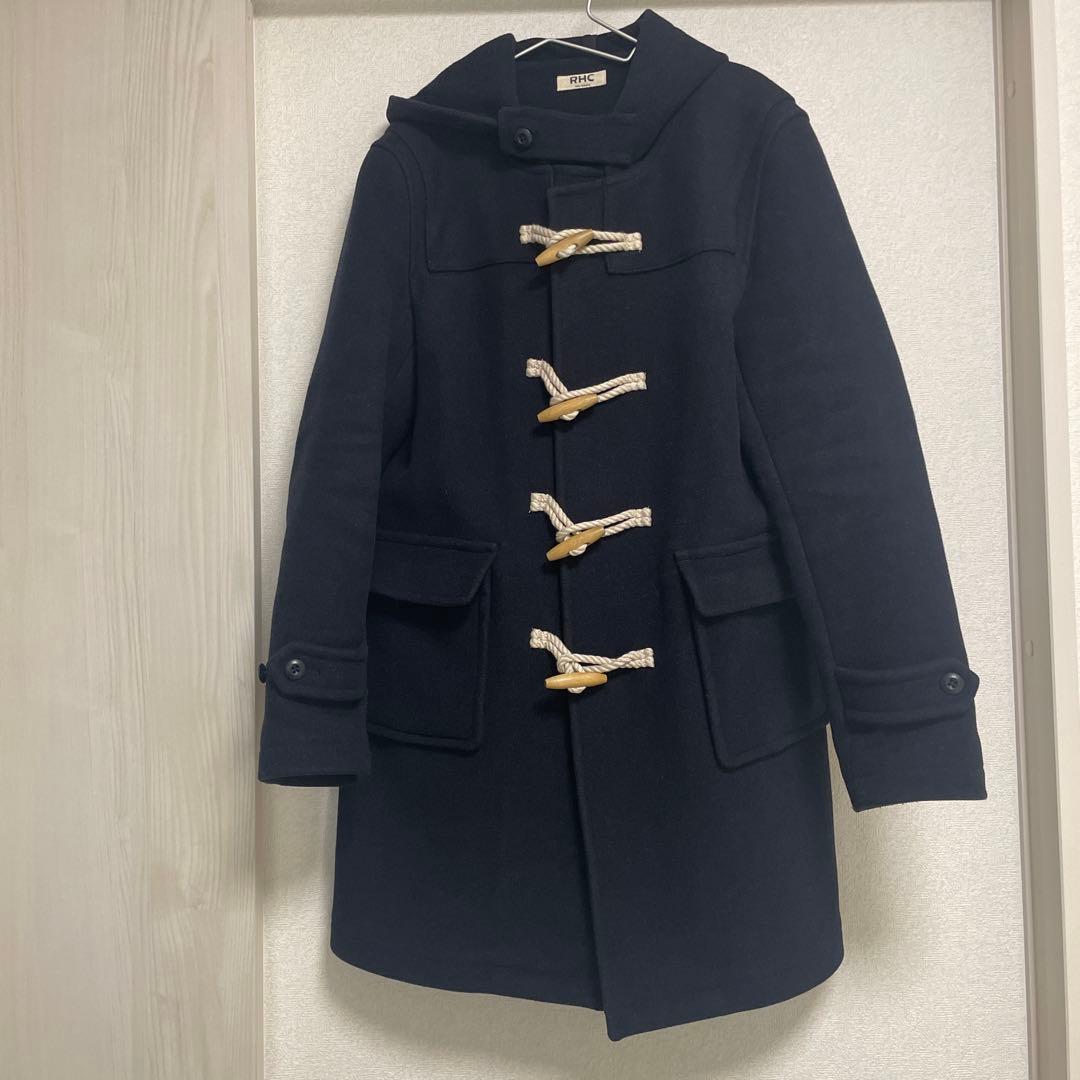 RHC ロンハーマン　ネイビー ダッフルコート フード付き