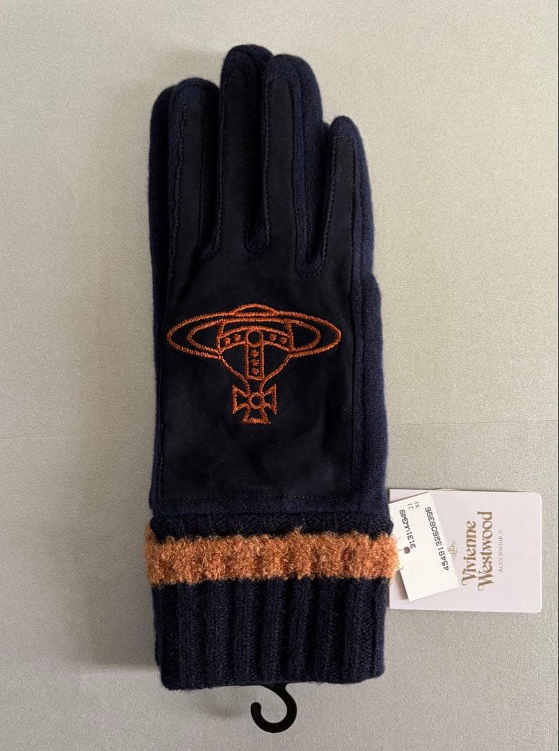 Vivienne Westwood 手袋 ネイビー タッチパネル対応