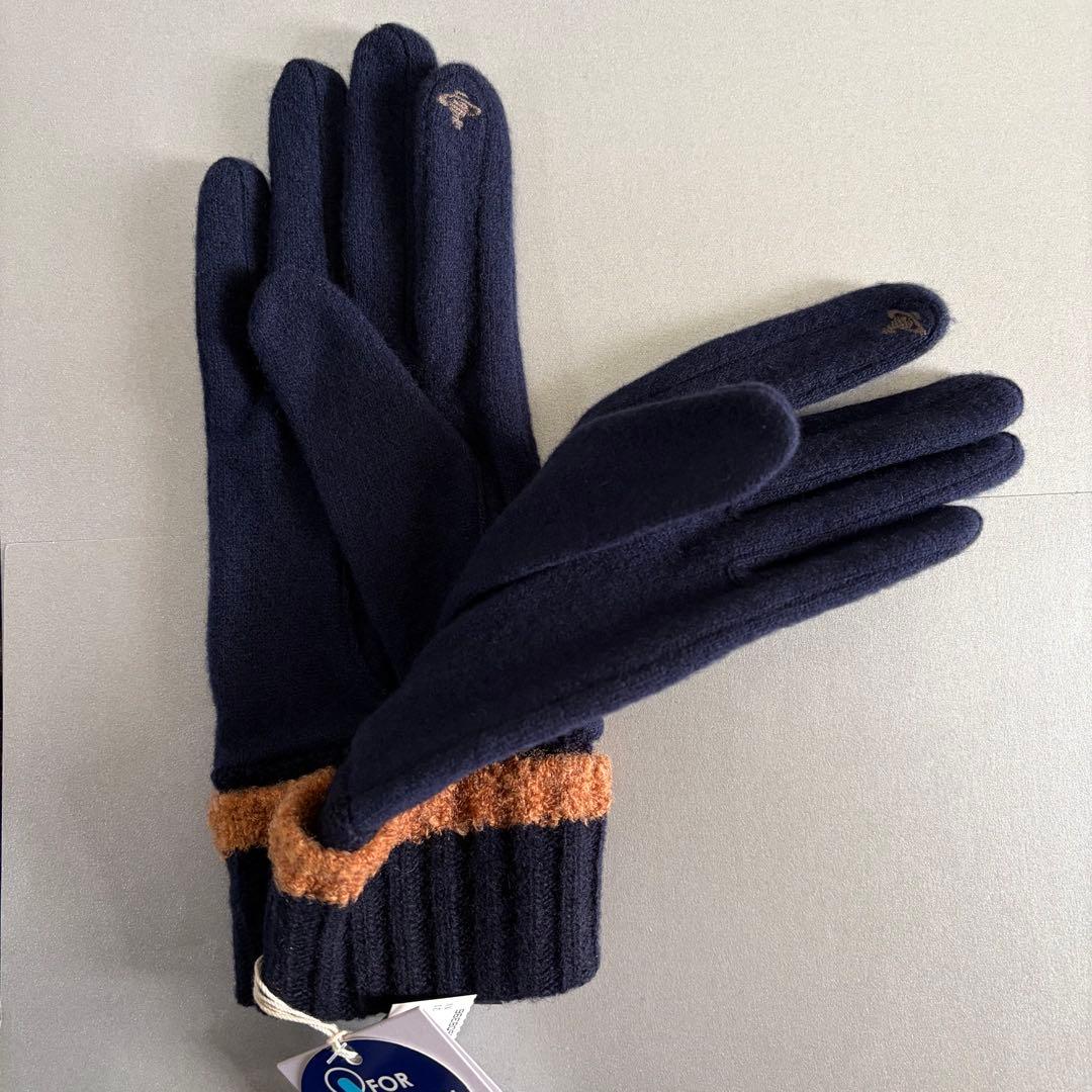 Vivienne Westwood 手袋 ネイビー タッチパネル対応