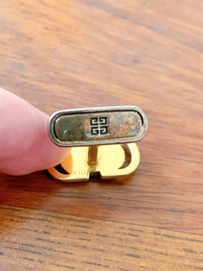 Givenchy 幾何学模様 カフス K10/silver 片方のみ