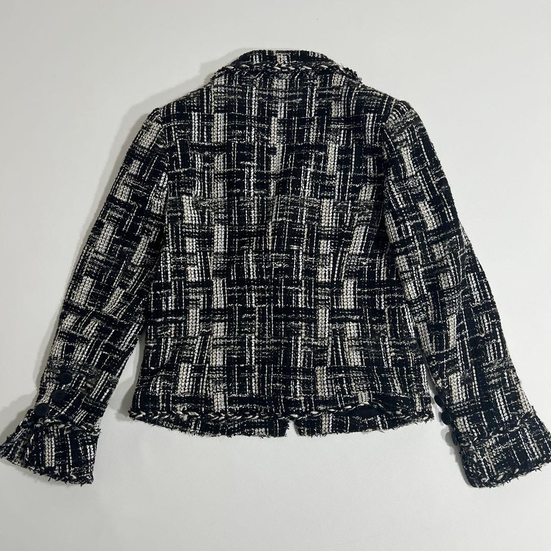 良品　Rene ルネ　ツイードジャケット　TISSUE社製生地　フォーマル　36